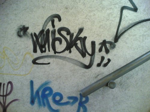 Graffiti on wall